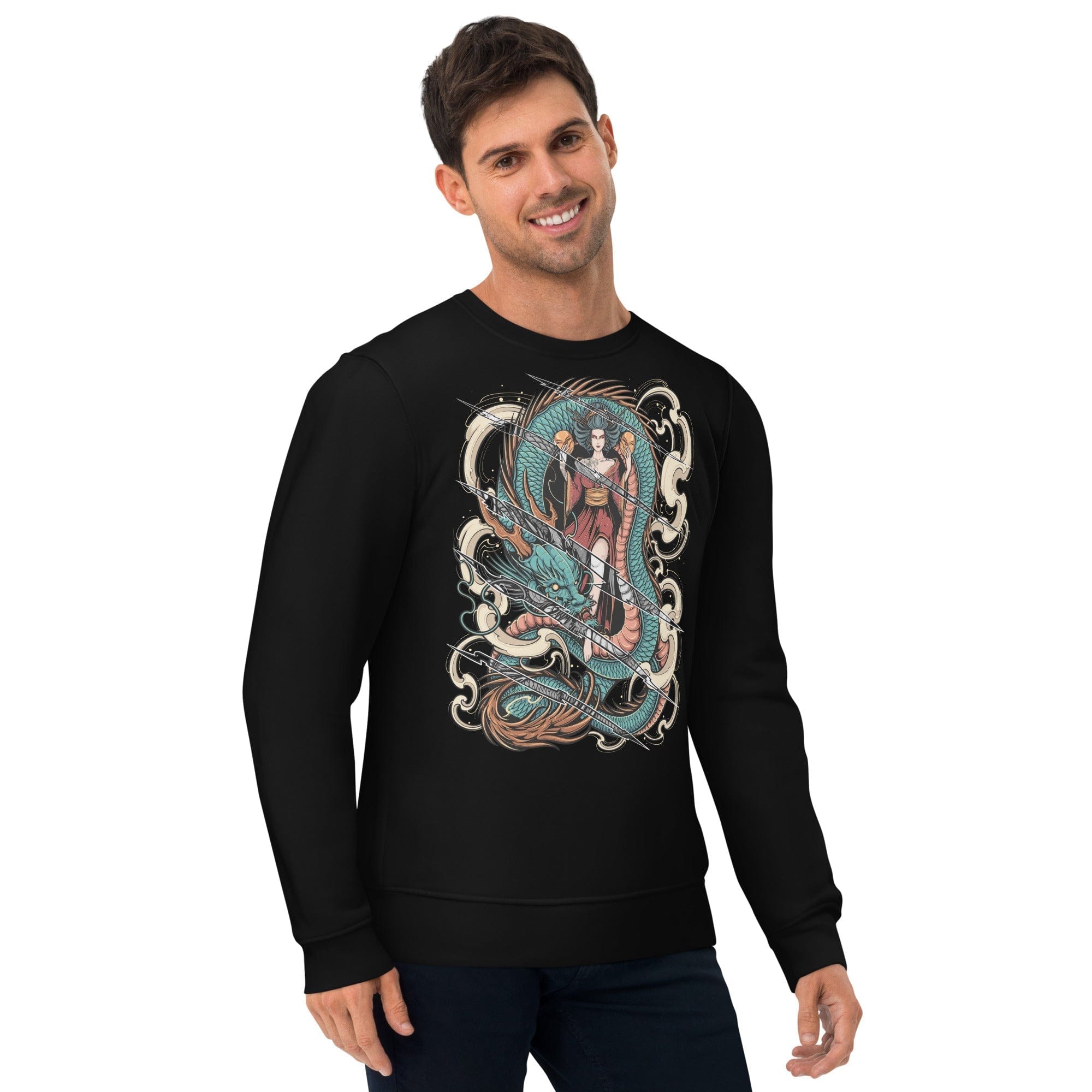 Japanese Queen With Claw Rips - Unisex Sweatshirt || TeeStitch Apparel Sweatshirt image