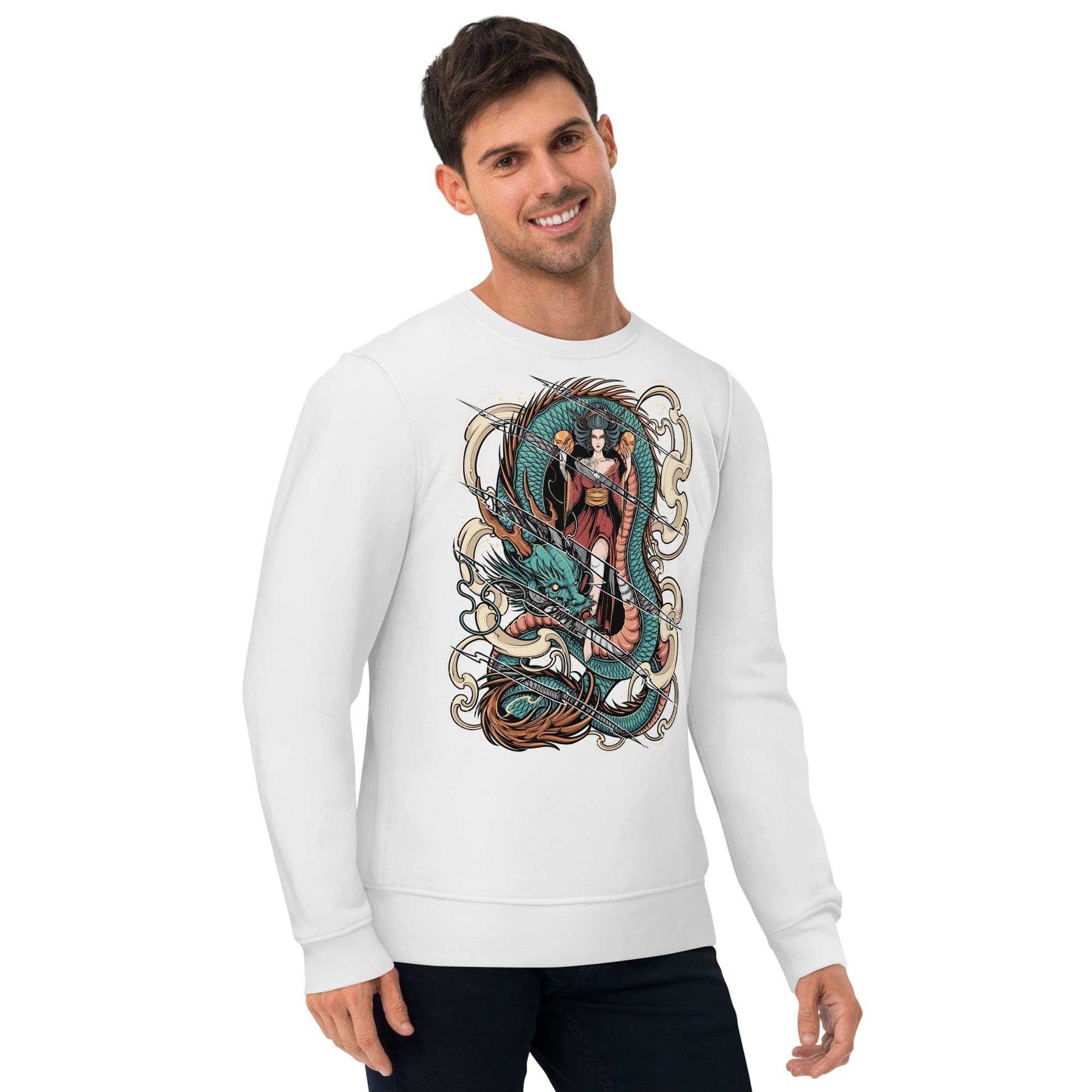 Japanese Queen With Claw Rips - Unisex Sweatshirt || TeeStitch Apparel Sweatshirt image