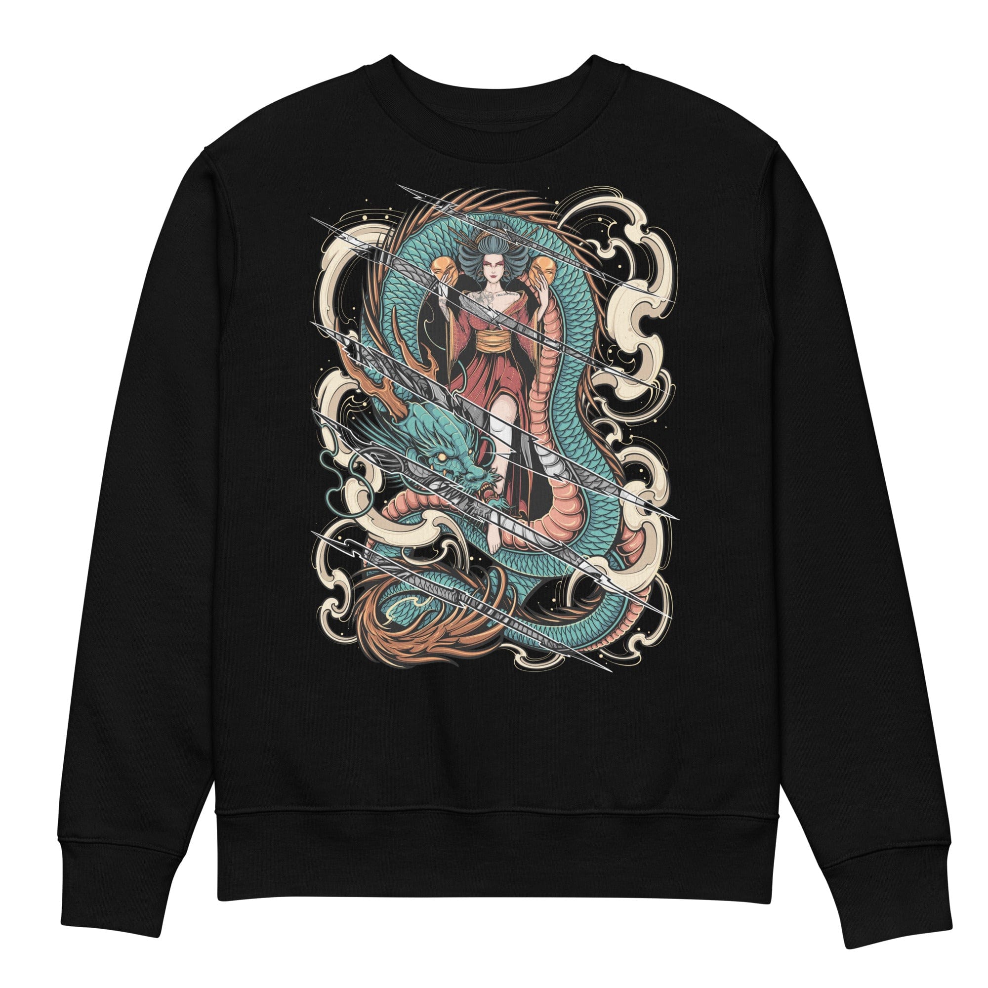 Japanese Queen With Claw Rips - Unisex Sweatshirt || TeeStitch Apparel - TeeStitch Apparel