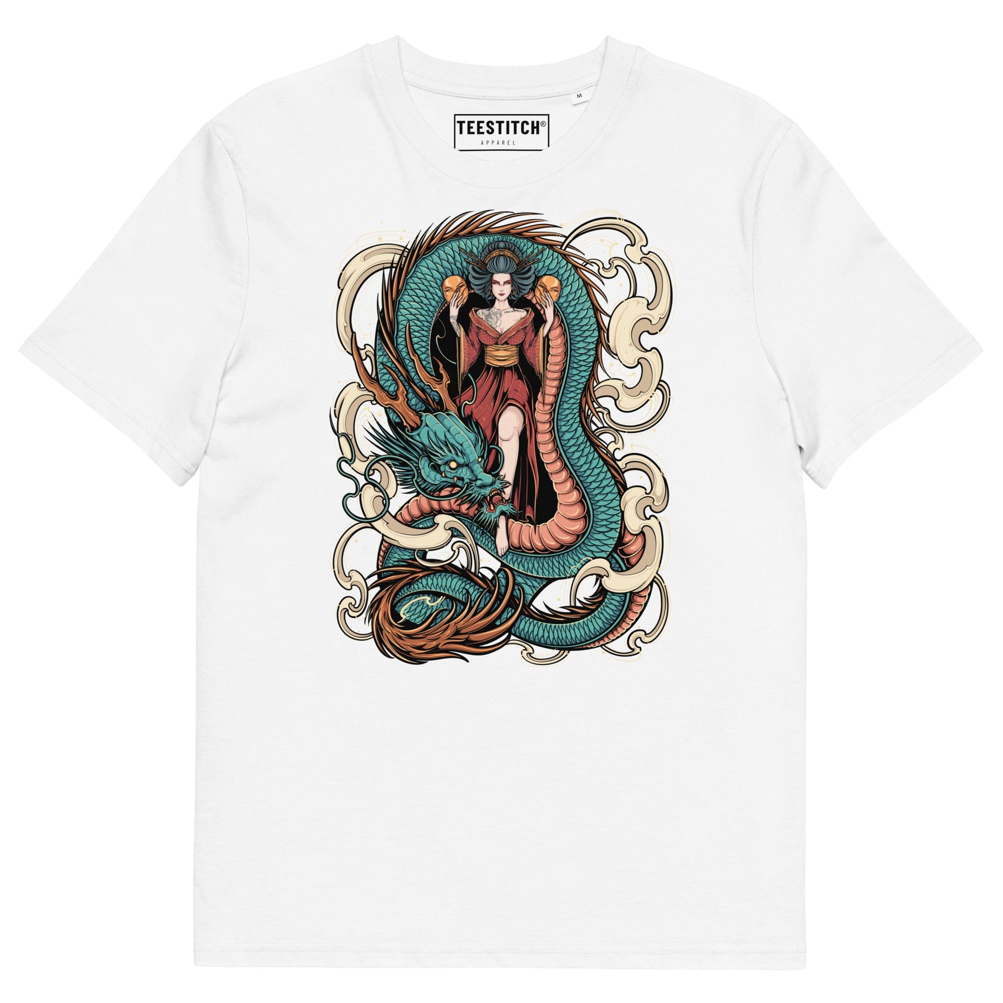 Japanese Queen with Dragon - Unisex T-Shirt || TeeStitch Apparel - TeeStitch Apparel