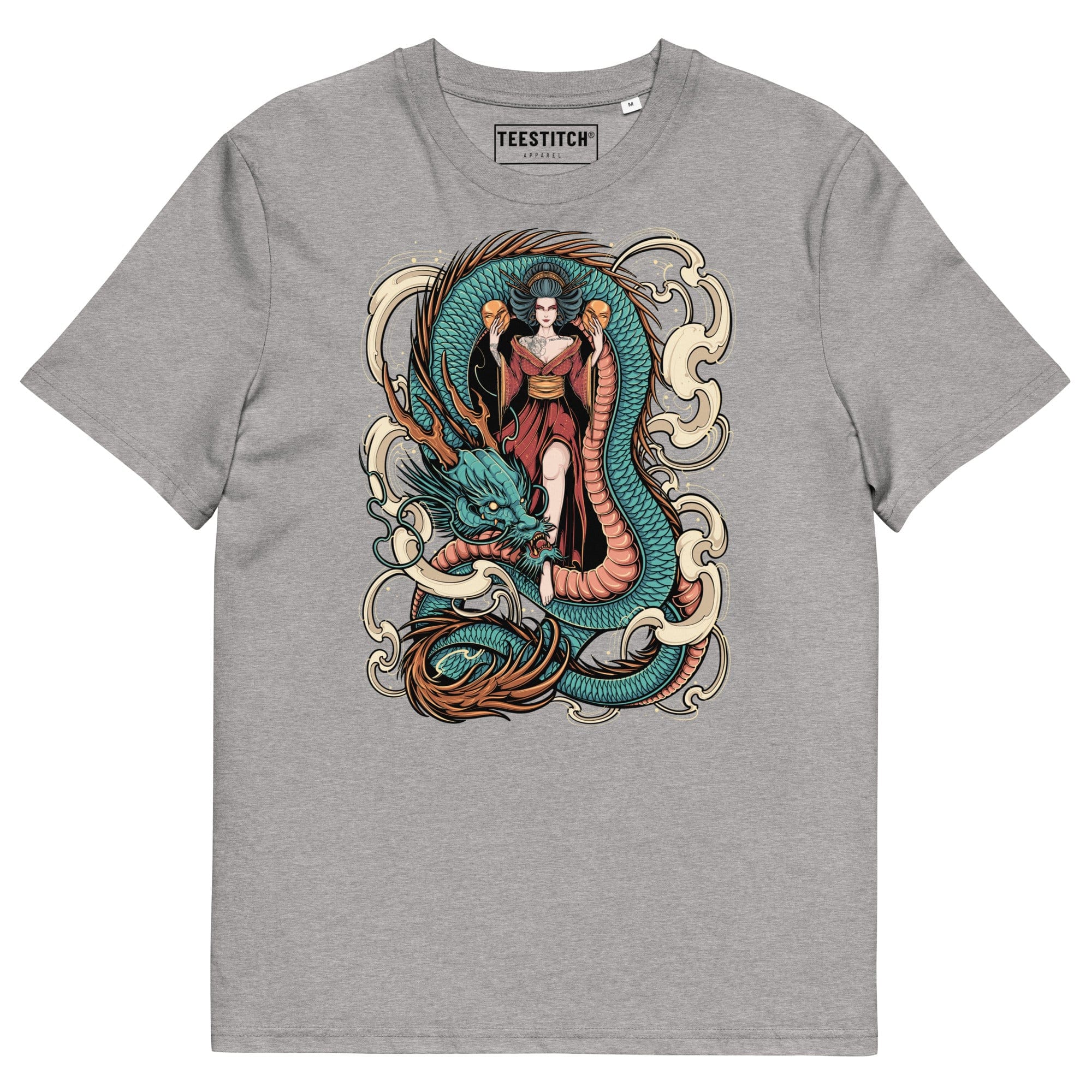 Japanese Queen with Dragon - Unisex T-Shirt || TeeStitch Apparel - TeeStitch Apparel