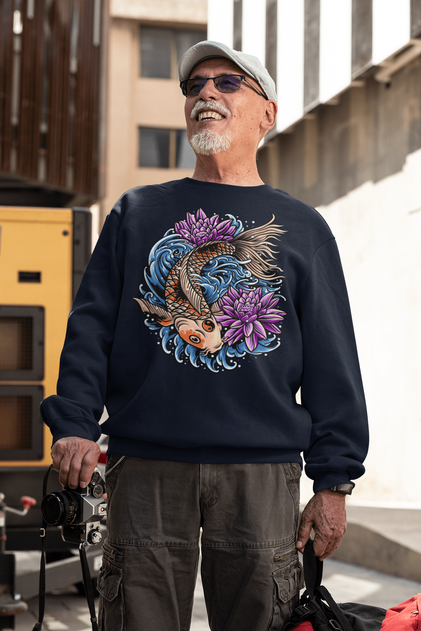 Koi Fish 1 - Unisex Sweatshirt || TeeStitch Apparel Sweatshirt image
