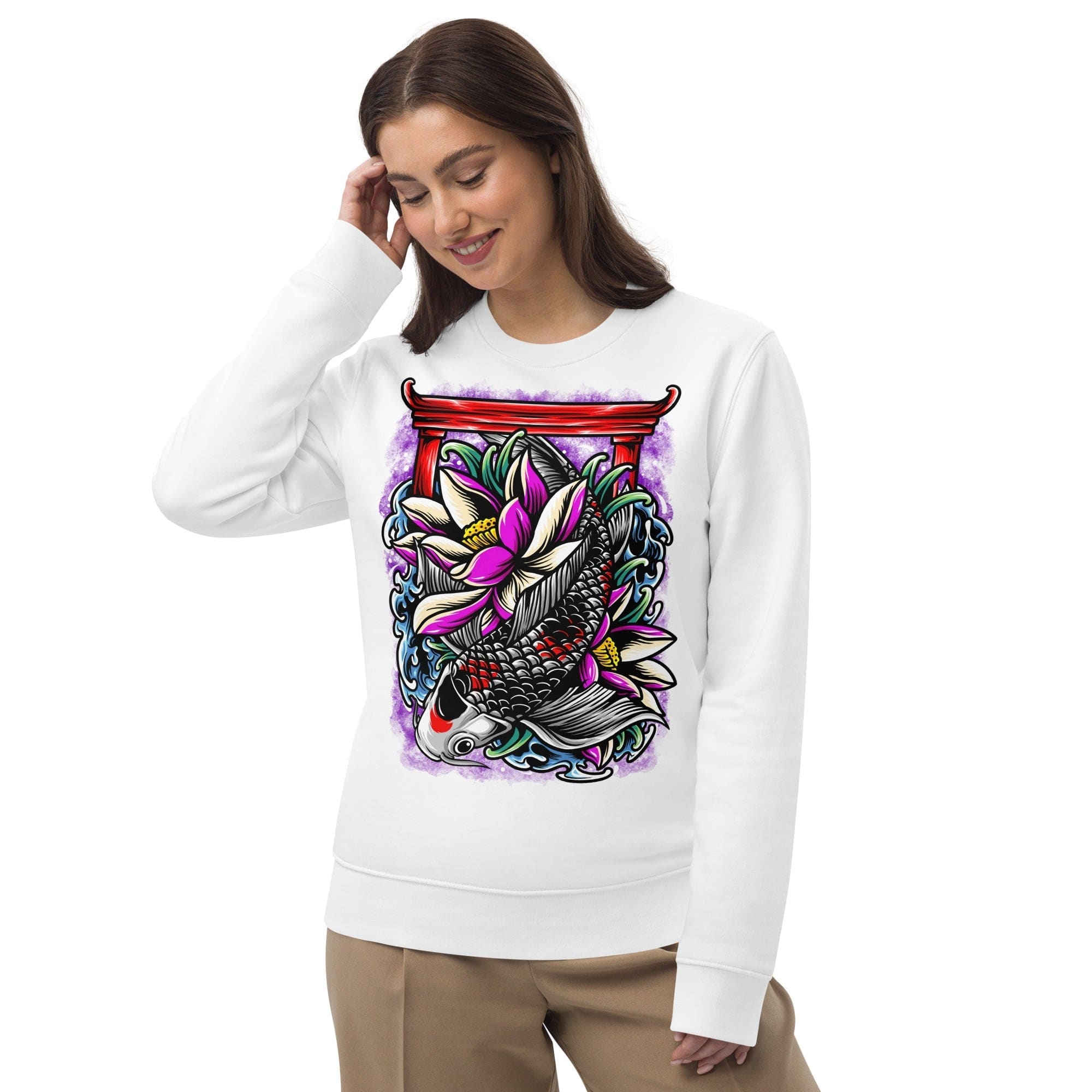 Koi Fish 2 - Unisex Sweatshirt || TeeStitch Apparel Sweatshirt image