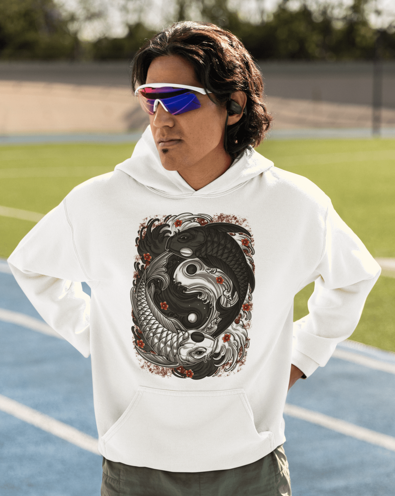 Koi Yin Yang - Unisex Hoodie || TeeStitch Apparel - TeeStitch Apparel