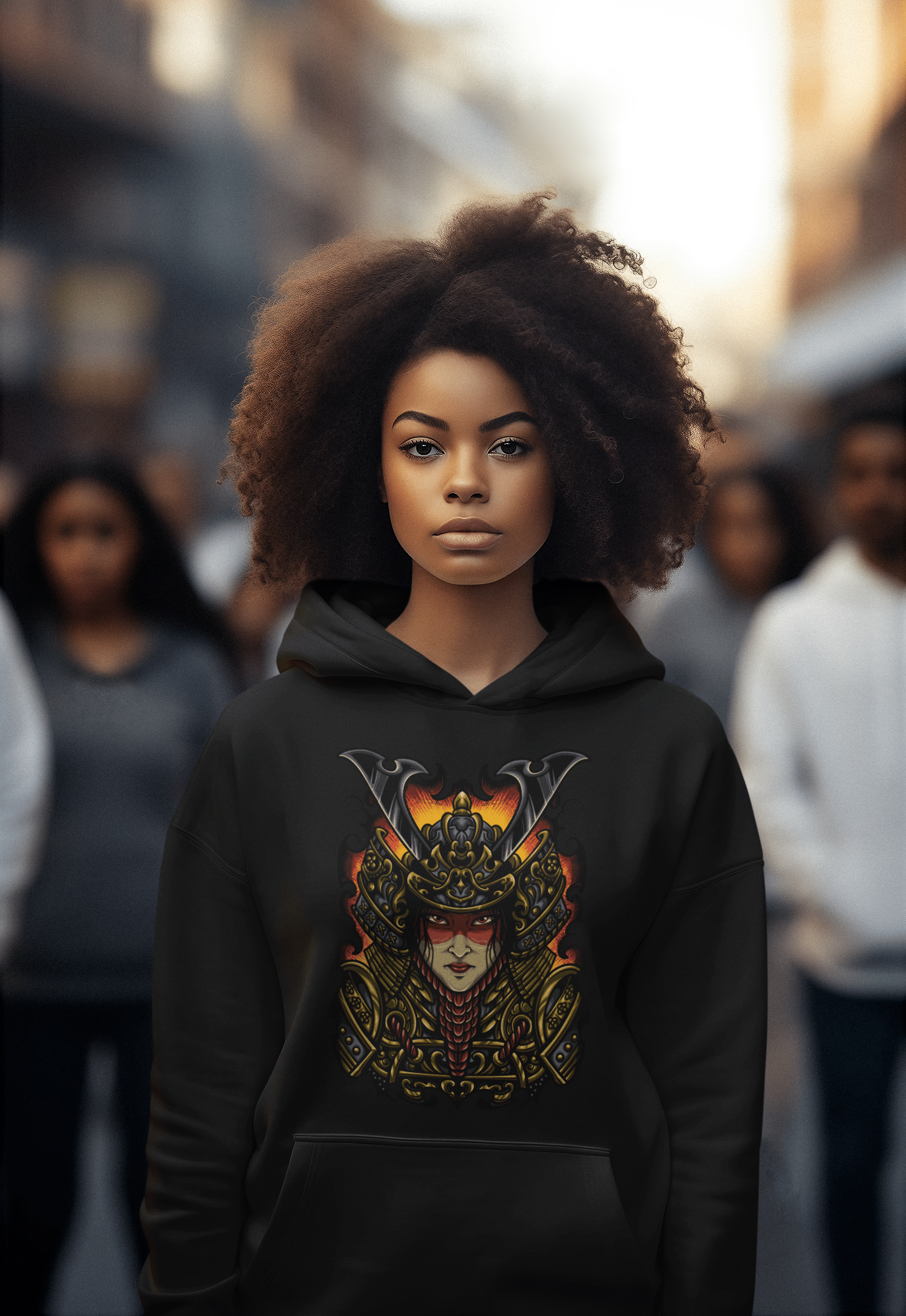 Lady Ronin - Unisex Hoodie || TeeStitch Apparel Hoodie image