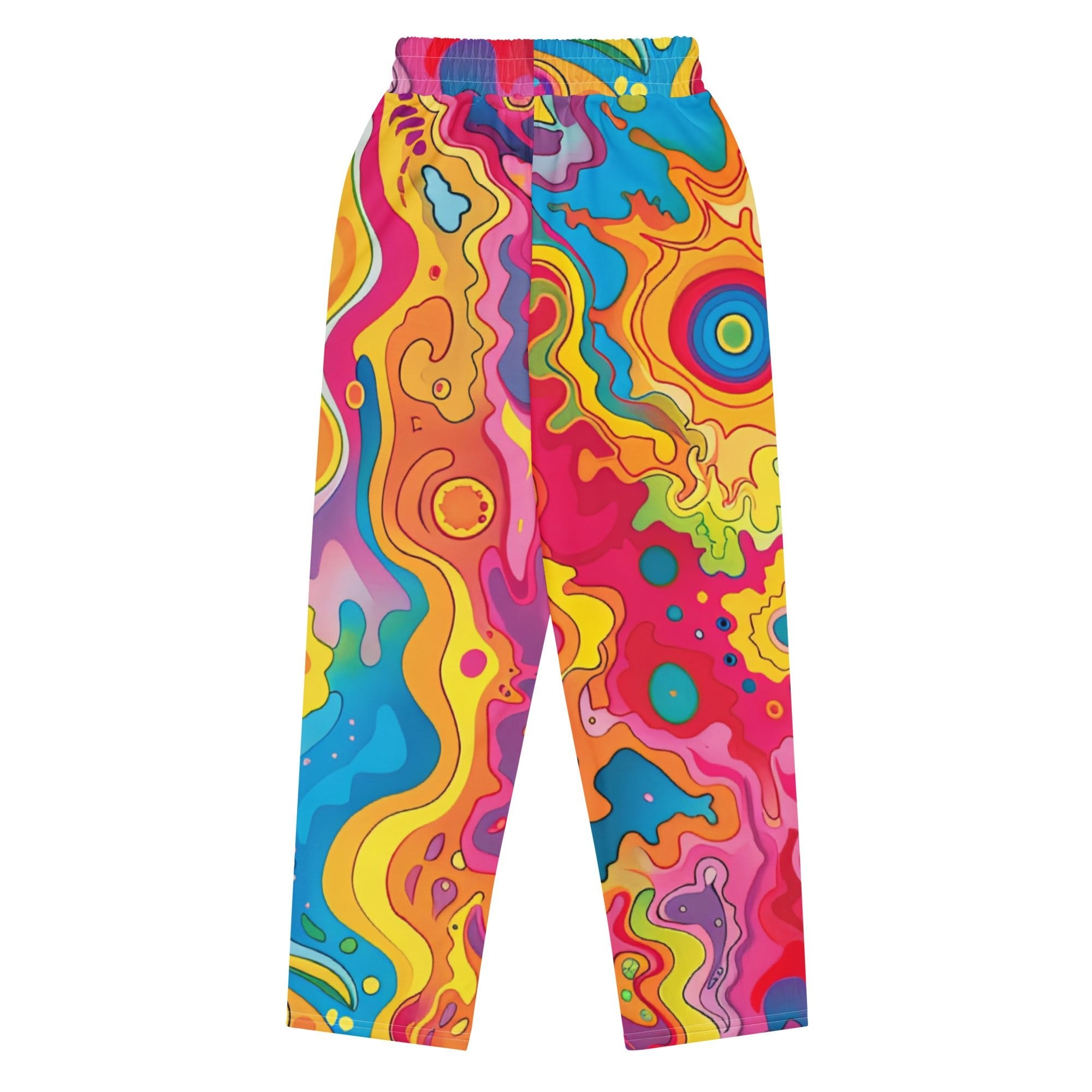 Magma Waves Wide - Leg Joggers || TeeStitch Apparel - TeeStitch Apparel