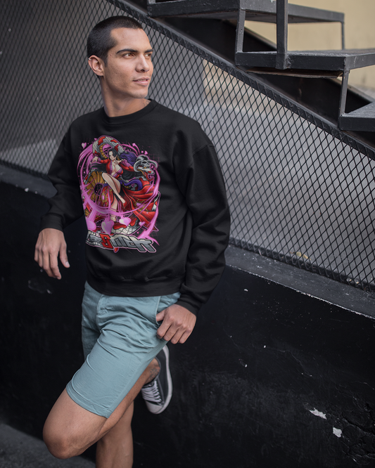 man-leaning-against-stairways-wearing-a-Sweet-Additions-designed-sweatshirt-mockup-TeesStitch-Apparel
