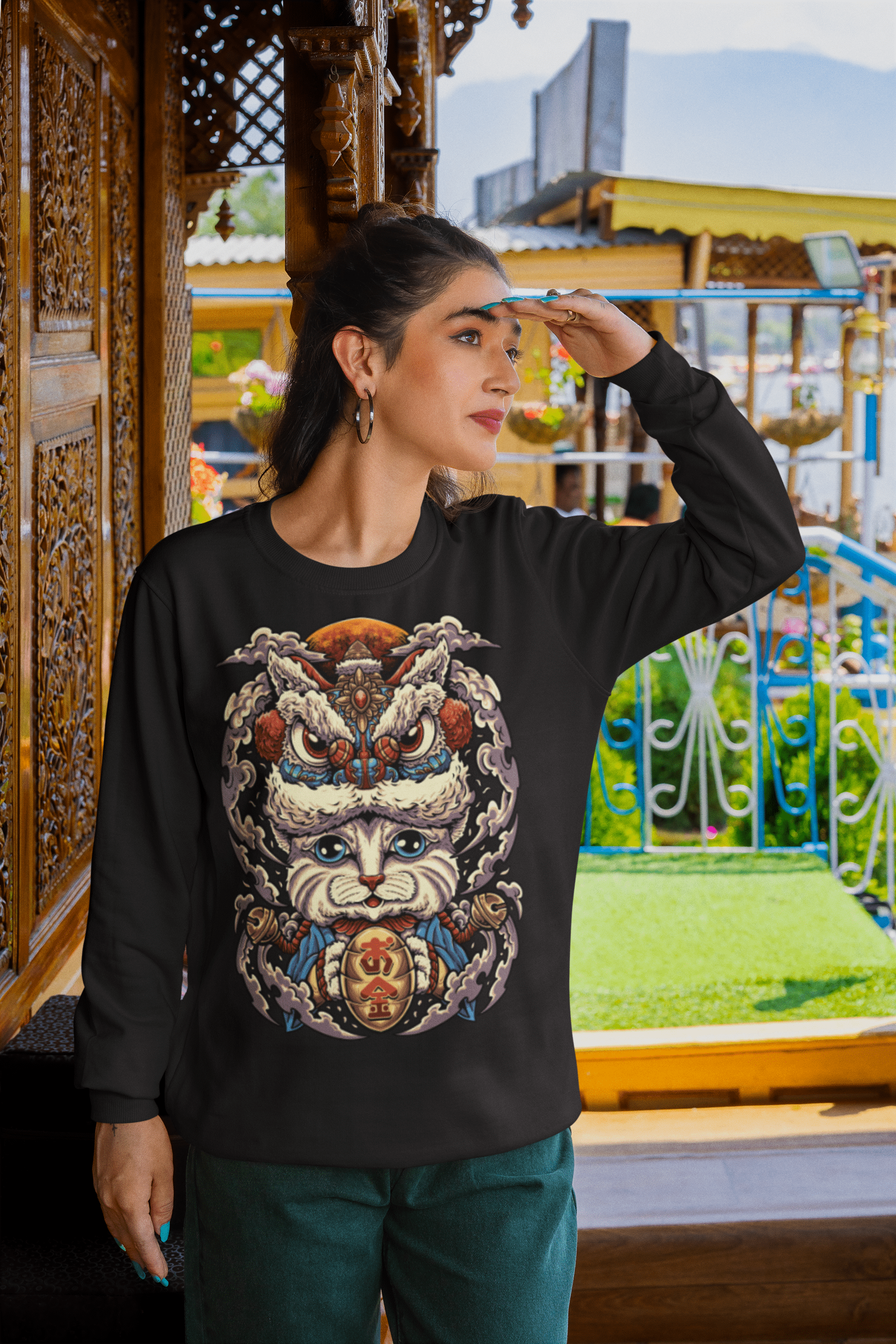 Neko Barong - Unisex Sweatshirt || TeeStitch Apparel Sweatshirt image