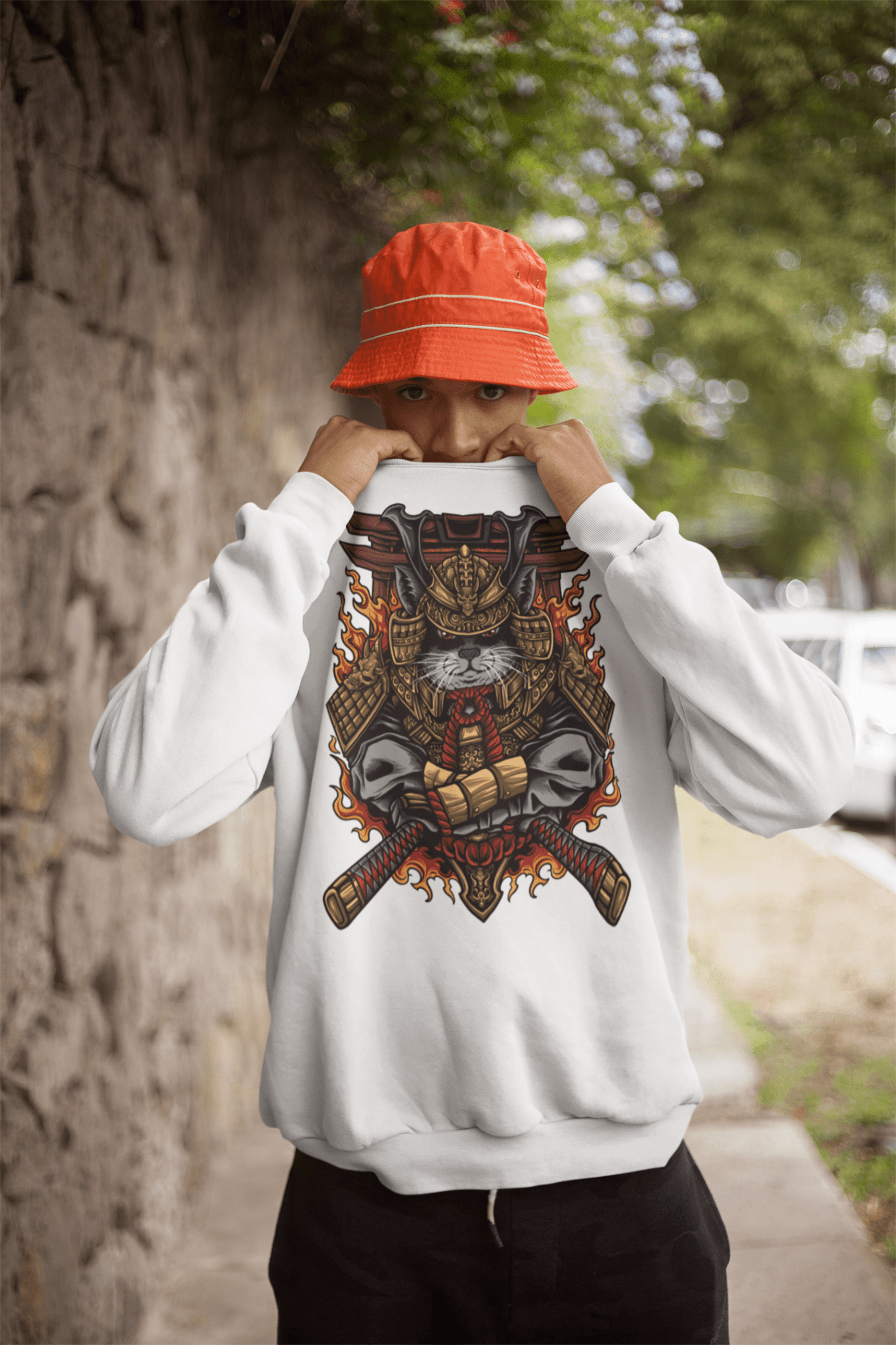 Neko Ronin - Unisex Sweatshirt || TeeStitch Apparel - TeeStitch Apparel