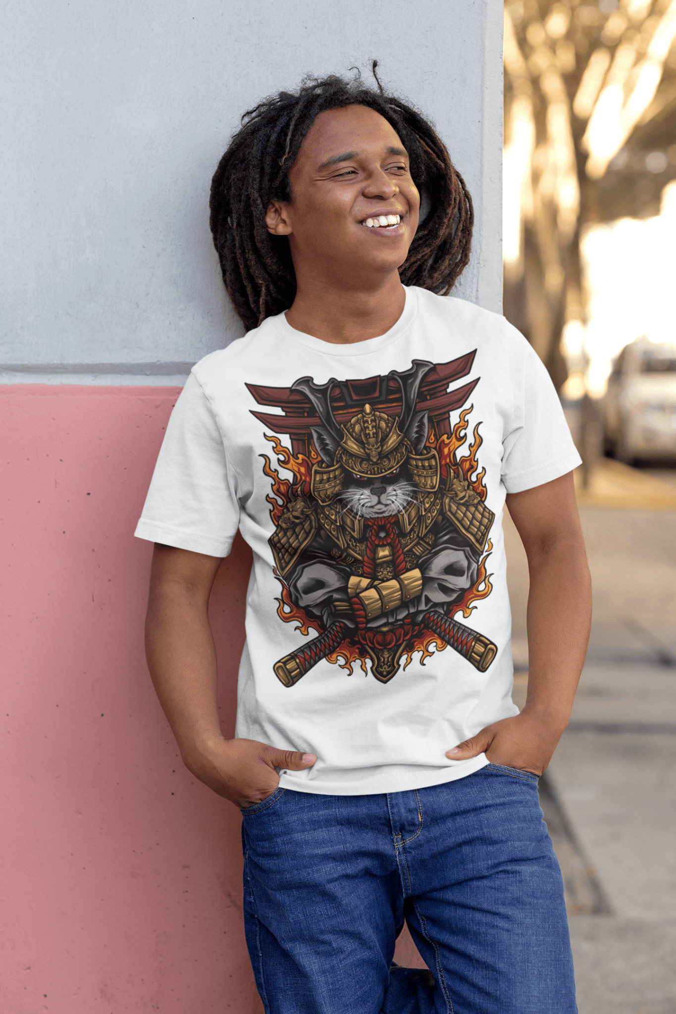 Neko Ronin - Unisex T-Shirt || TeeStitch Apparel 