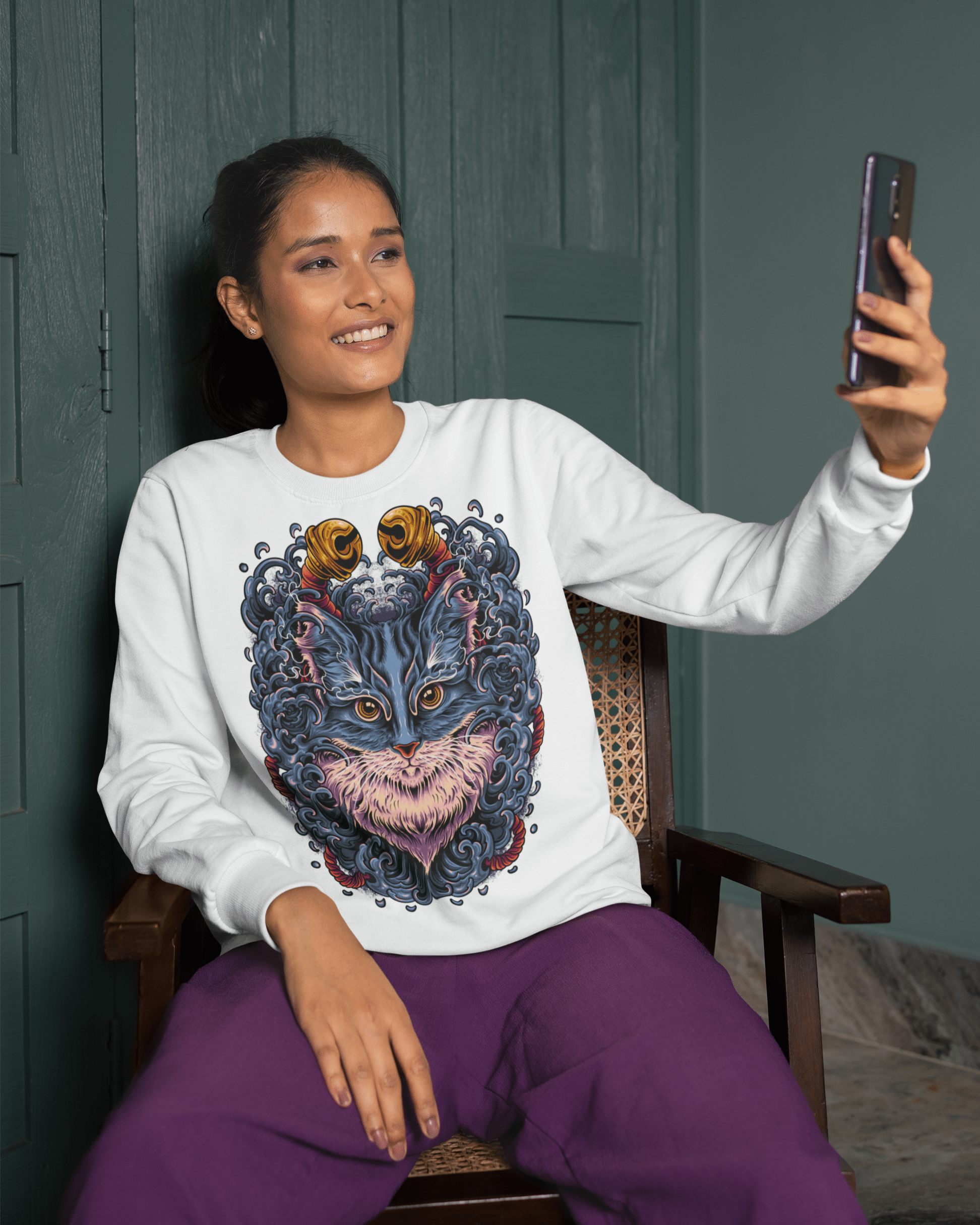 Neko Sea - Unisex Sweatshirt || TeeStitch Apparel Sweatshirt image