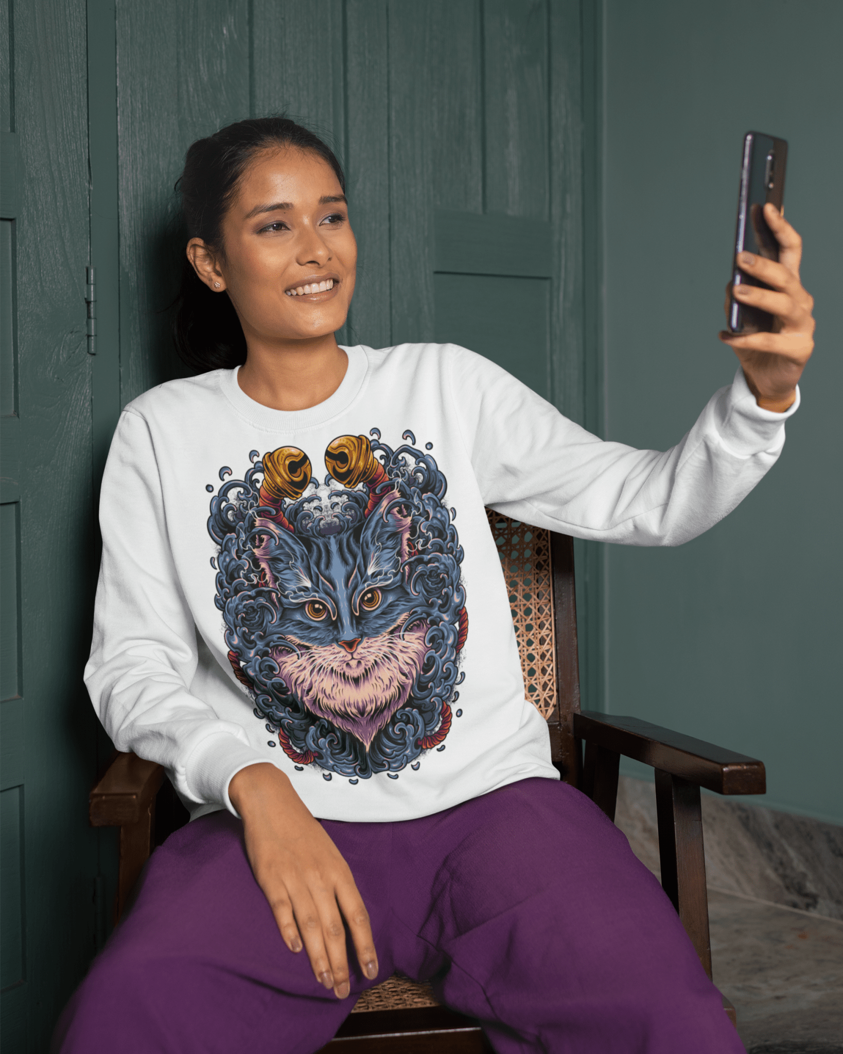 Neko Sea - Unisex Sweatshirt || TeeStitch Apparel - TeeStitch Apparel