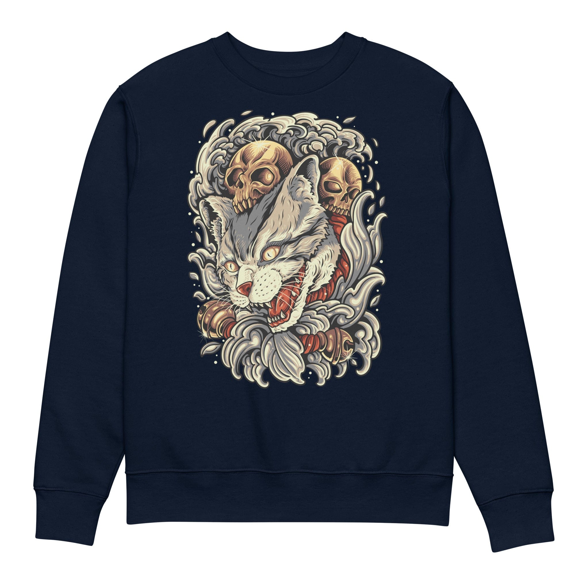 Neko Skull - Unisex Sweatshirt || TeeStitch Apparel Sweatshirt image