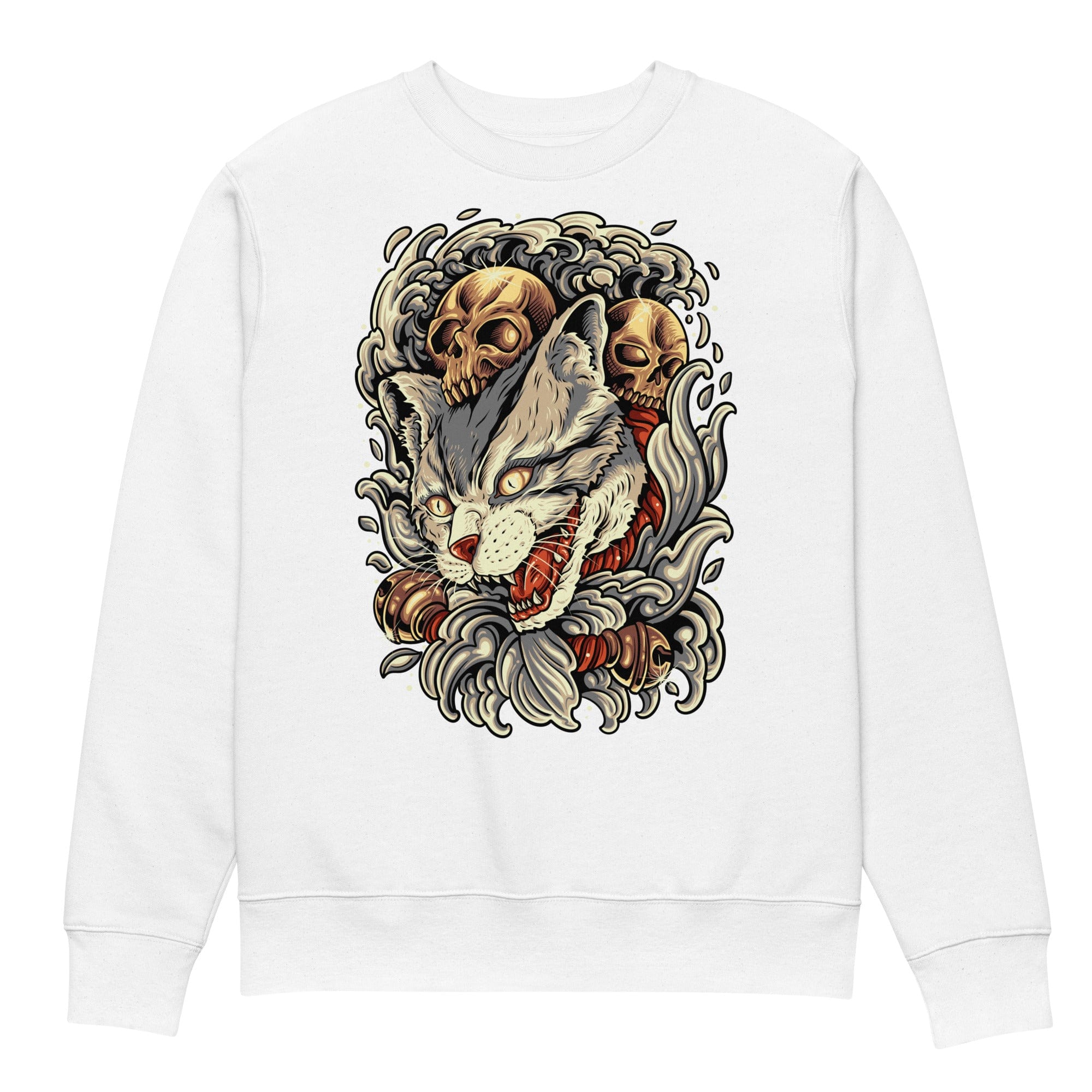 Neko Skull - Unisex Sweatshirt || TeeStitch Apparel Sweatshirt image