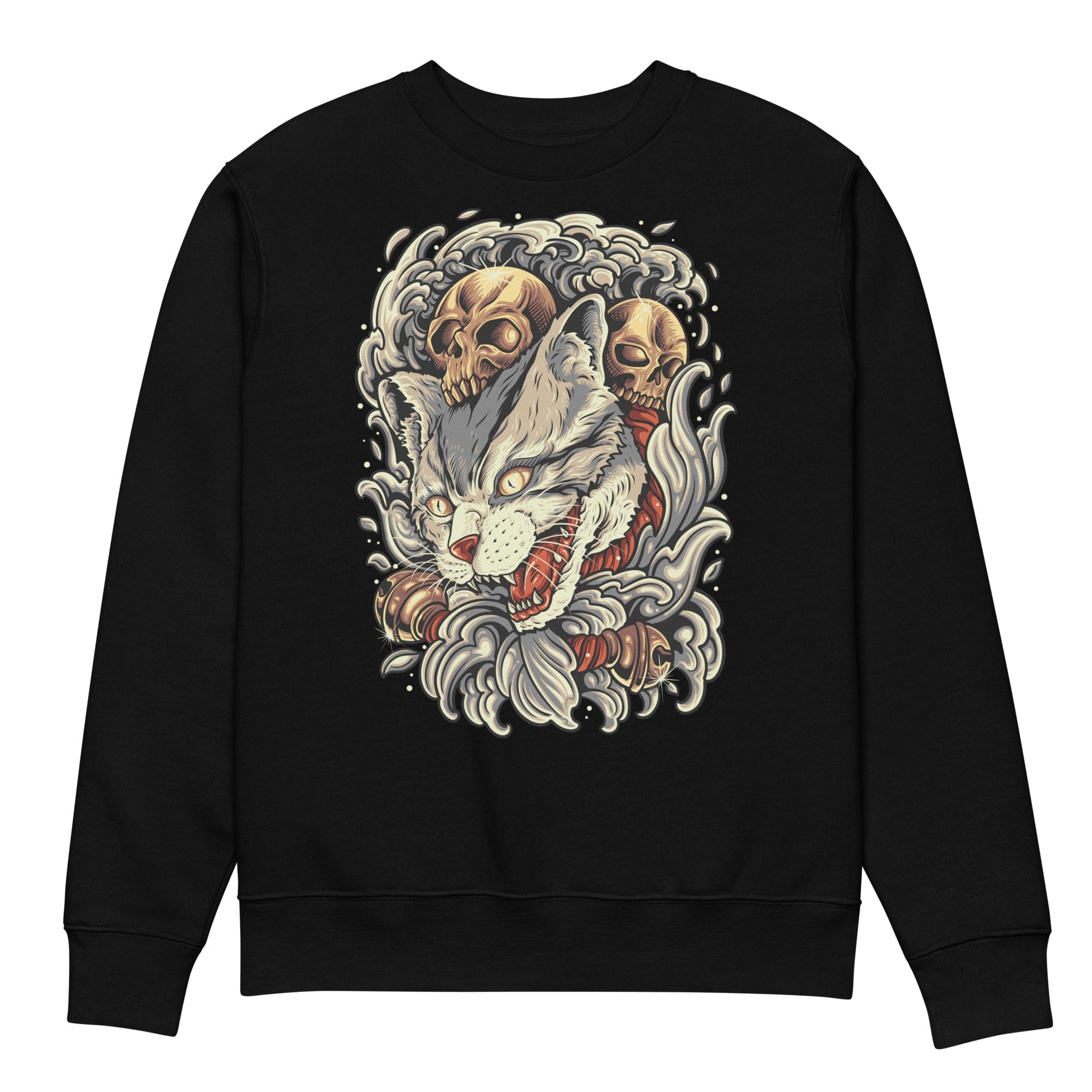 Neko Skull - Unisex Sweatshirt || TeeStitch Apparel - TeeStitch Apparel