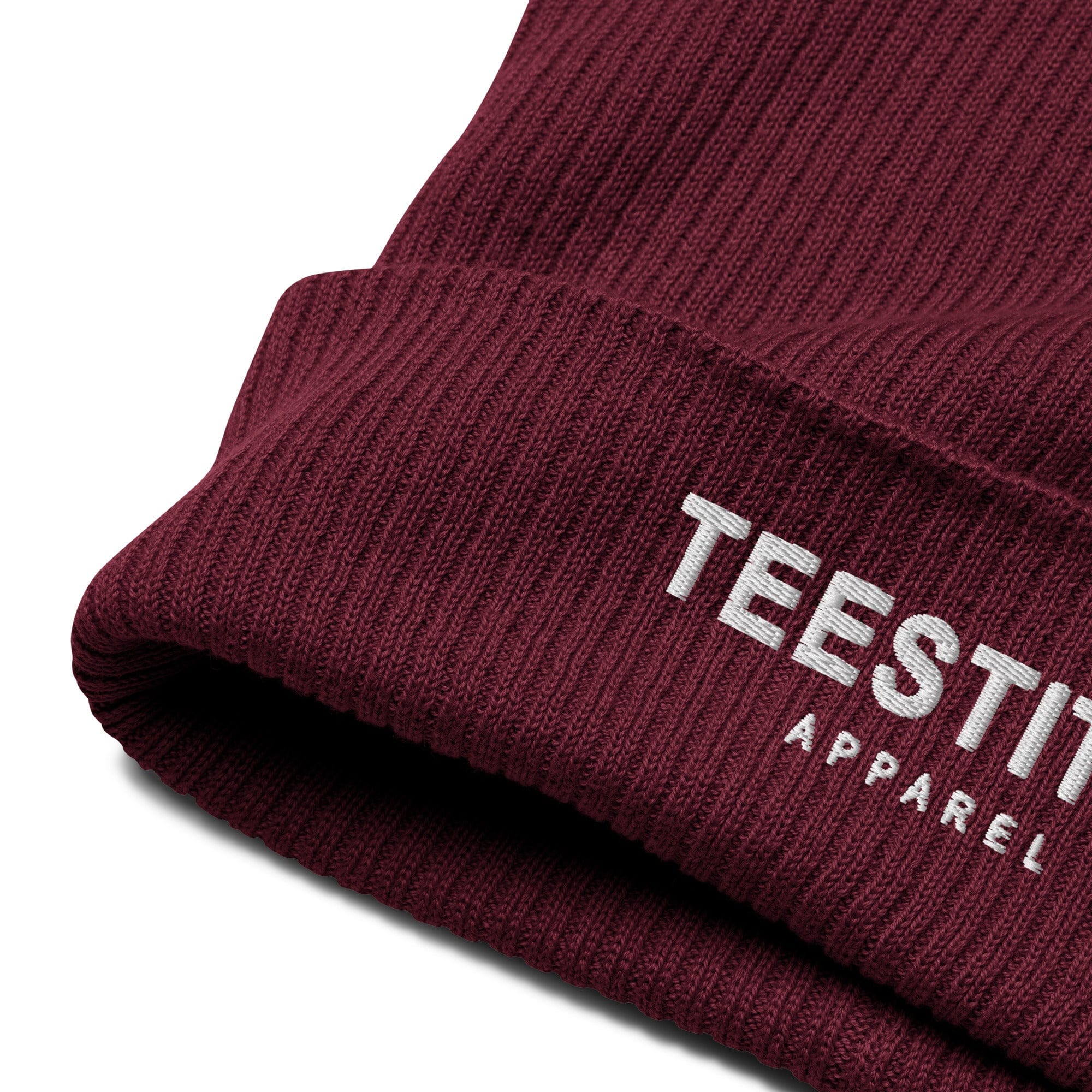 Organic Ribbed Beanie || TeeStitch Apparel - TeeStitch Apparel