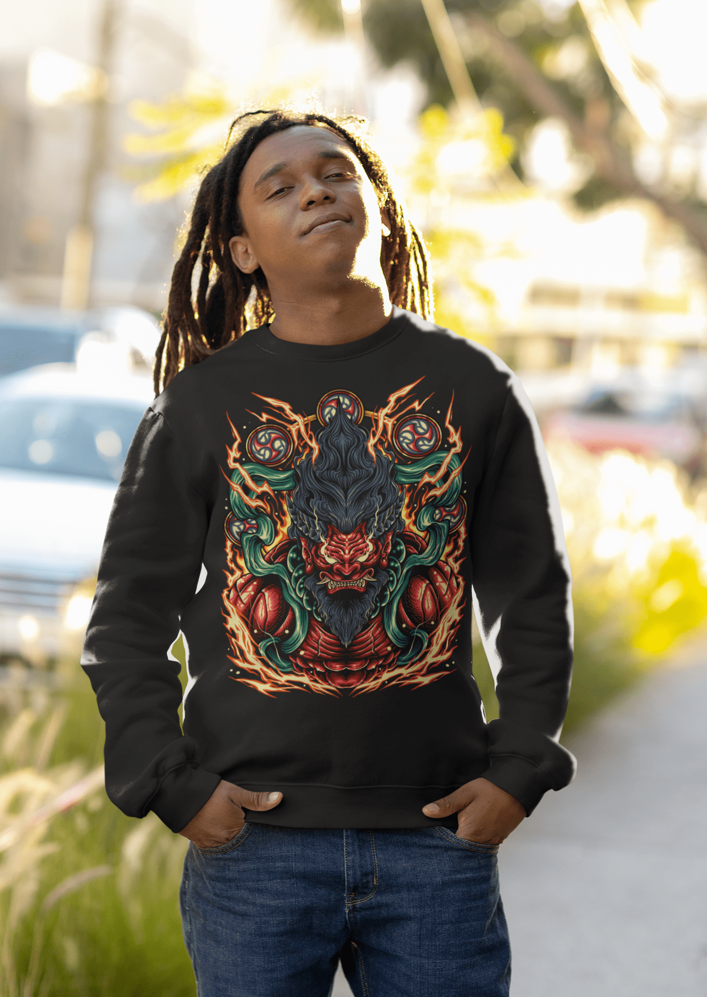 Raijin - Unisex Sweatshirt || TeeStitch Apparel - TeeStitch Apparel