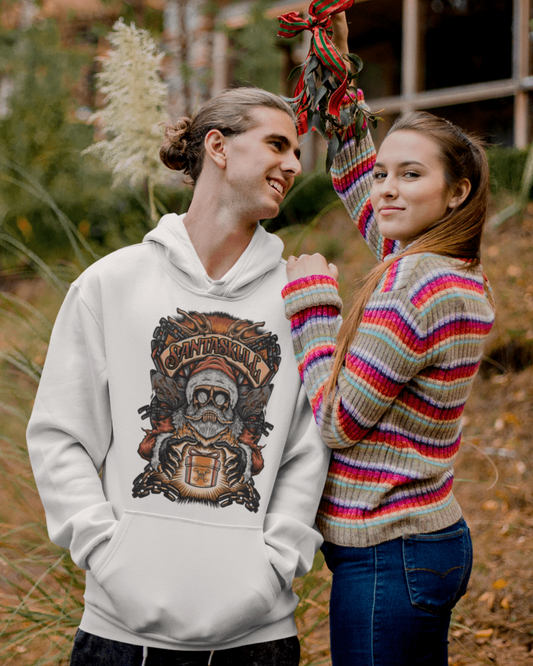 Santa Skull - Unisex Hoodie || TeeStitch Apparel