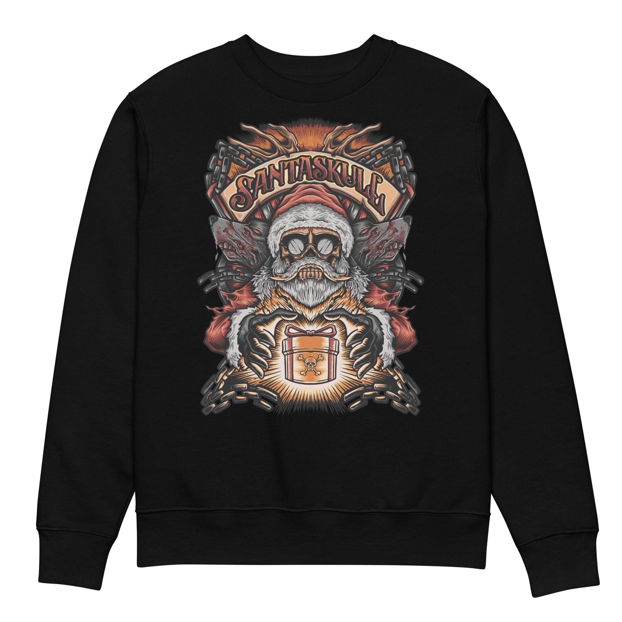 Santa Skull - Unisex Sweatshirt || TeeStitch Apparel - TeeStitch Apparel