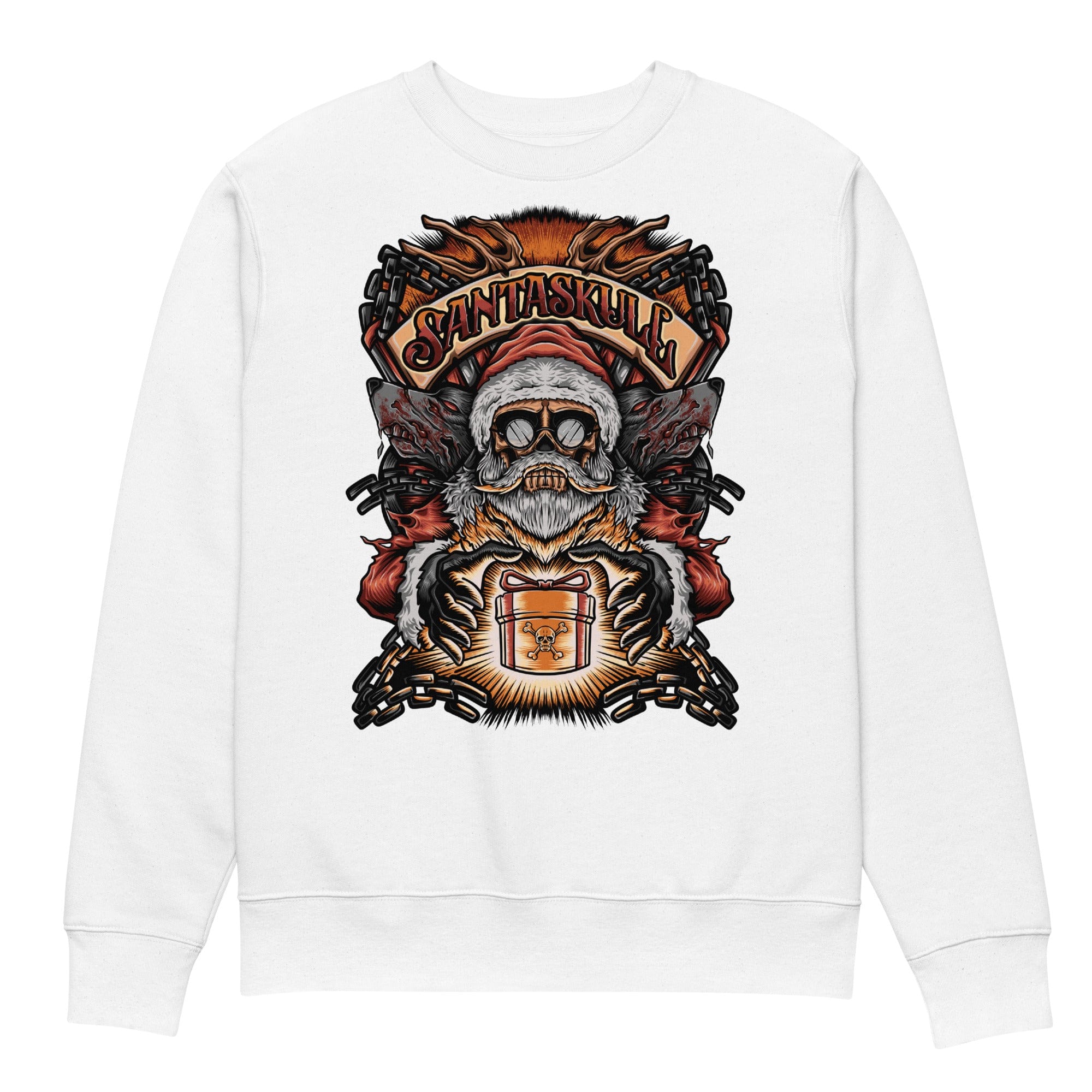 Santa Skull - Unisex Sweatshirt || TeeStitch Apparel - TeeStitch Apparel