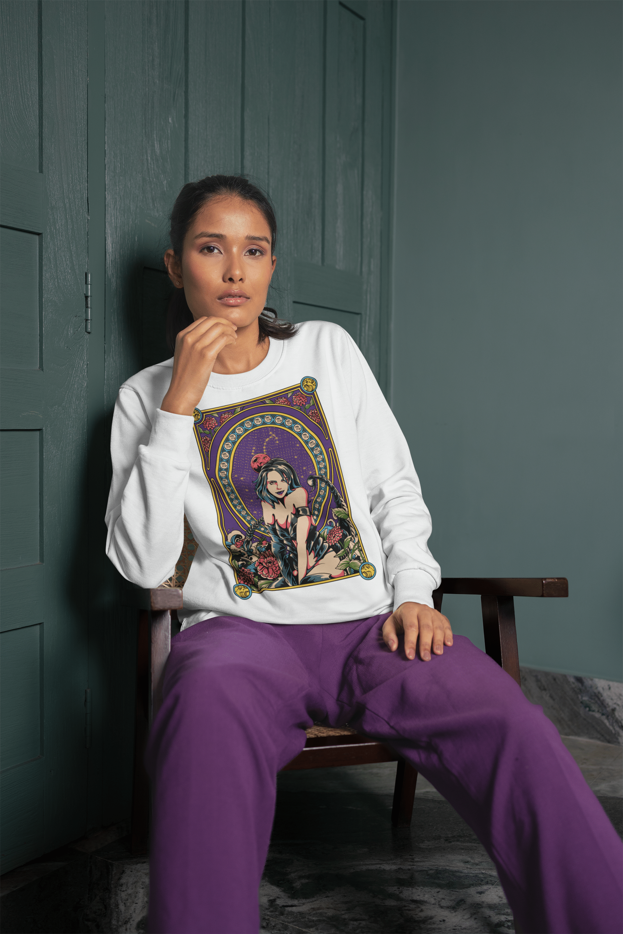 Scorpio - Unisex Sweatshirt || TeeStitch Apparel Sweatshirt image