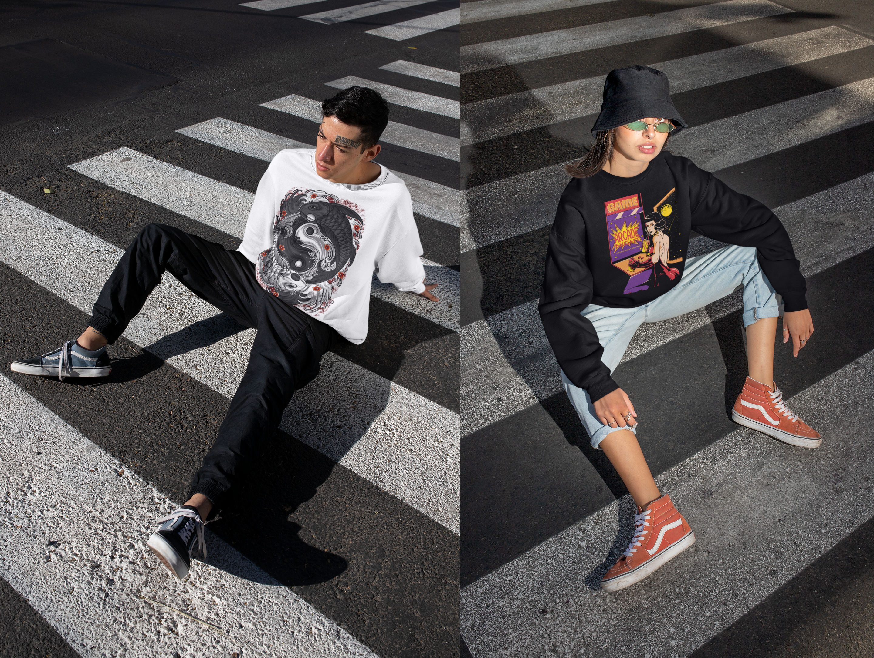 sweatshirt-mockup-of-a-man-and-a-woman-sitting-on-a-crosswalk