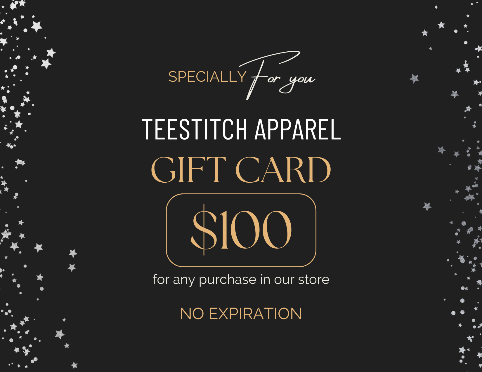 TeeStitch Apparel Gift Cards - TeeStitch Apparel