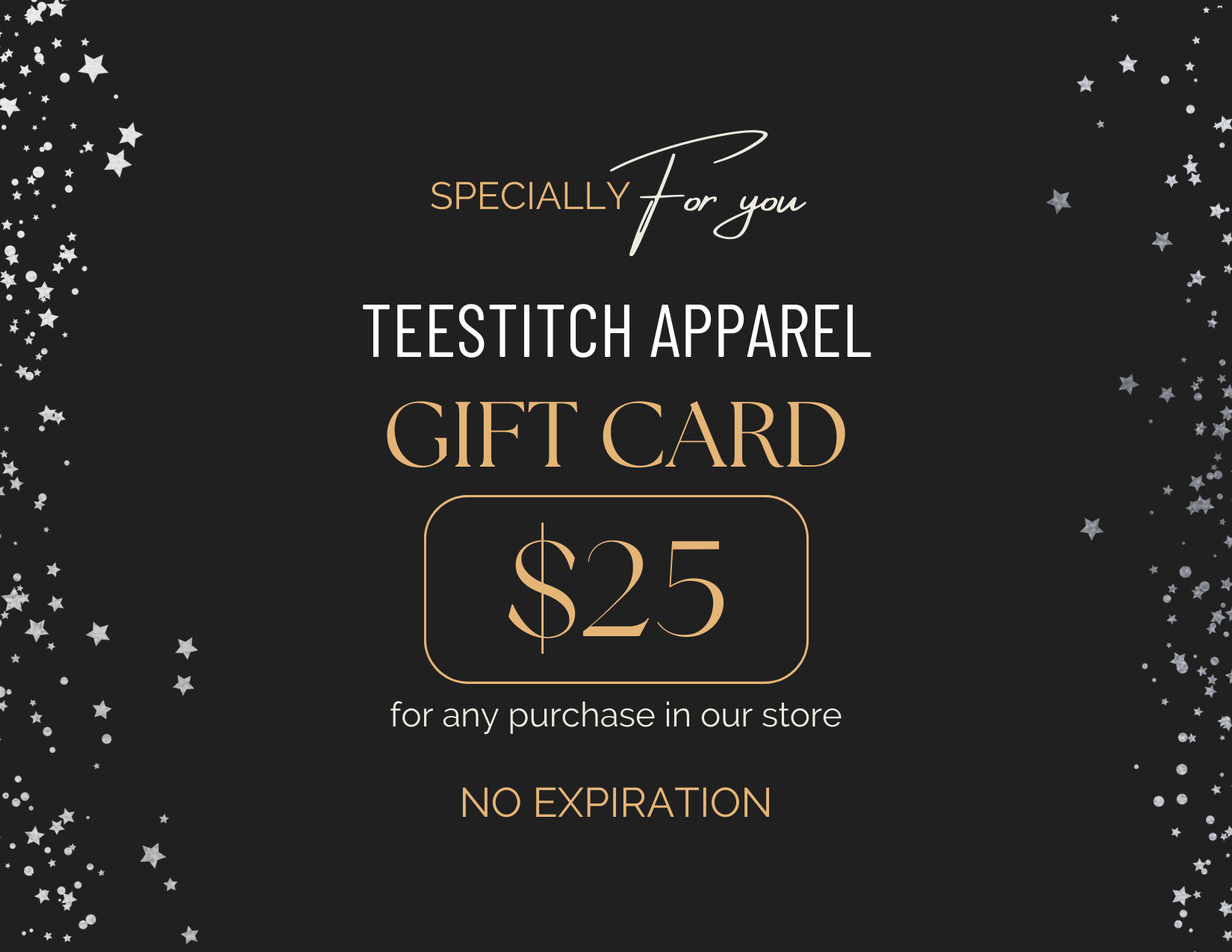 TeeStitch Apparel Gift Cards Gift Card image