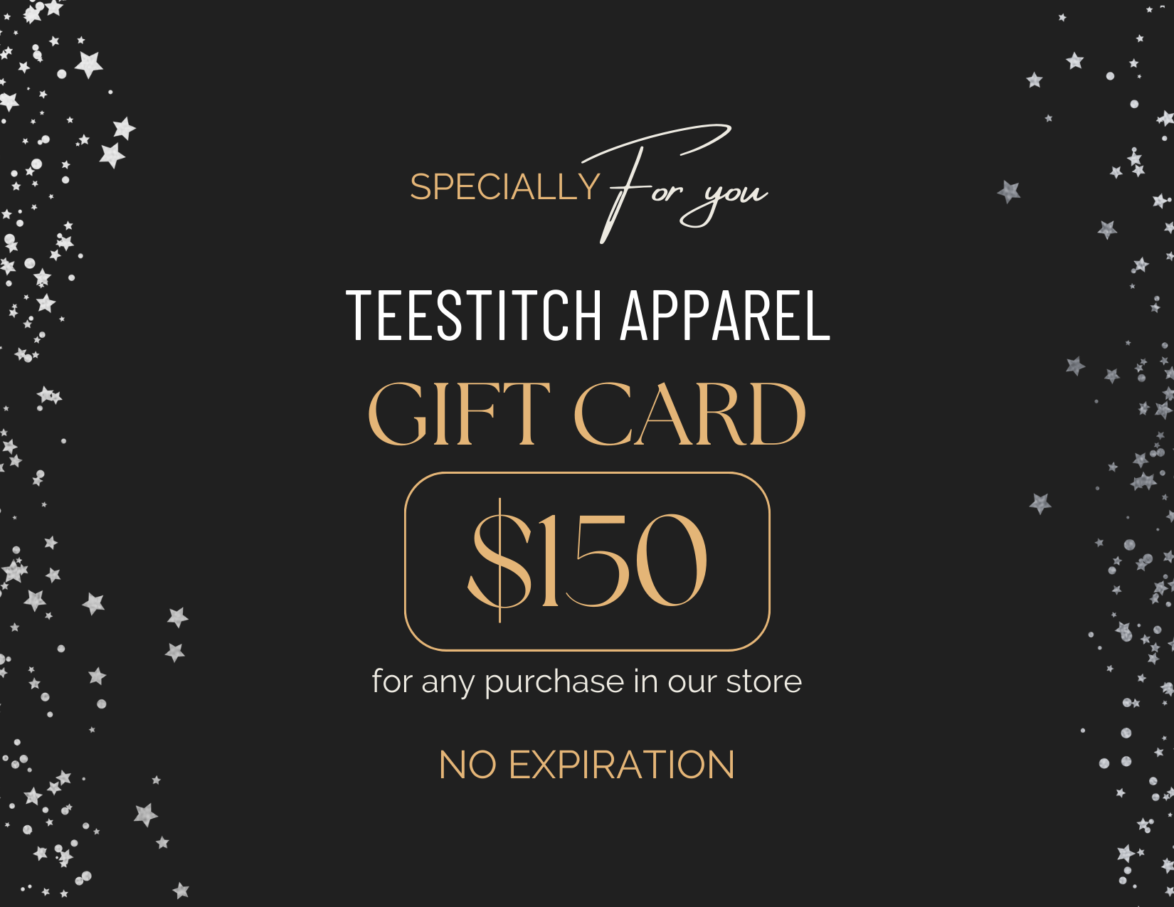 TeeStitch Apparel Gift Cards Gift Card image