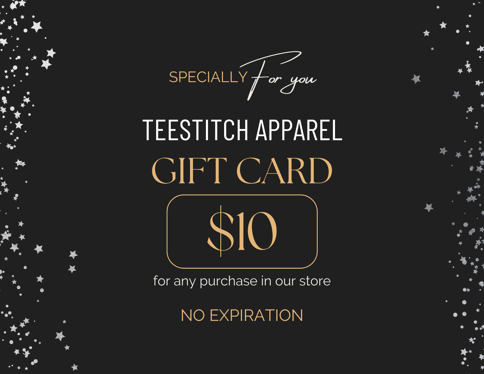 TeeStitch Apparel Gift Cards - TeeStitch Apparel